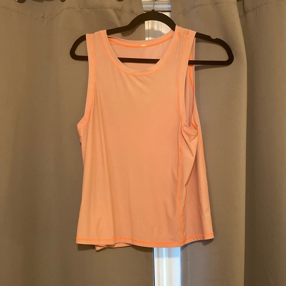 Lululemon tank, blush pink muscle tee, size 6